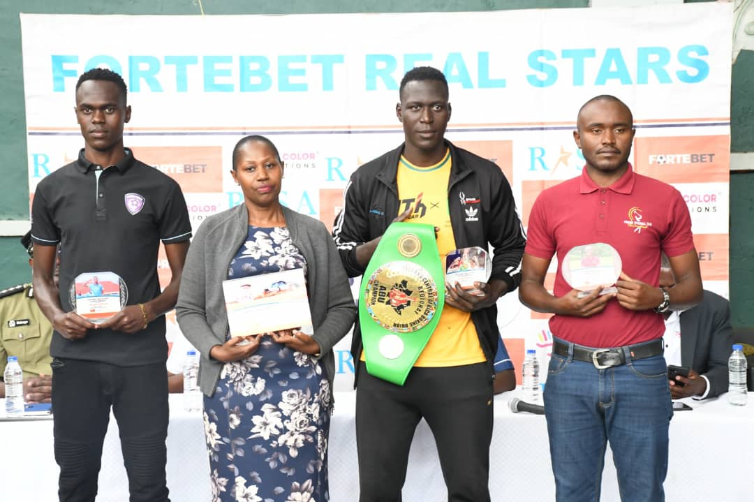 Charles Muhangi scoops Lifetime achievement accolade from Fortebet Real Stars sports monthly awards.